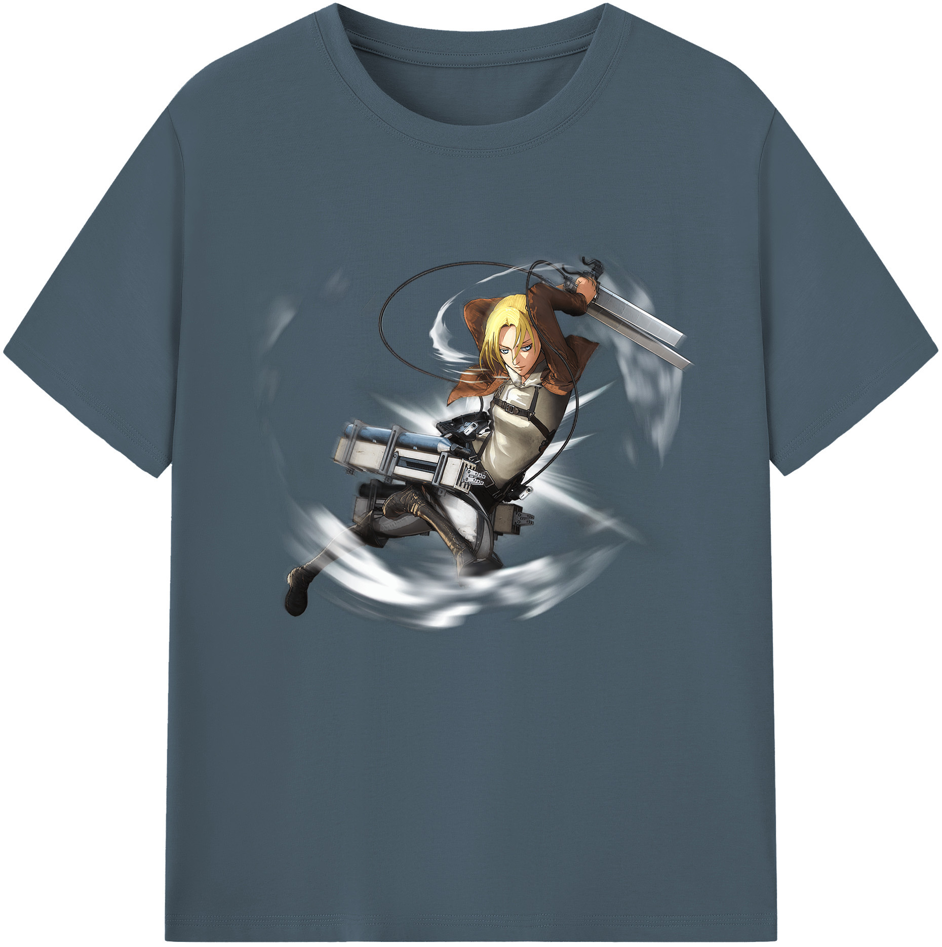 （画像用） 進撃の巨人 アニ・レオンハート Attack on Titan Annie Leonhart 綿100％半袖Tシャツ（フロントプリント）